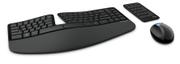 Microsoft Sculpt Ergonomic Desktop - Sett med tastatur, mus og talltastatur - trådløs - 2.4 GHz - Nordisk