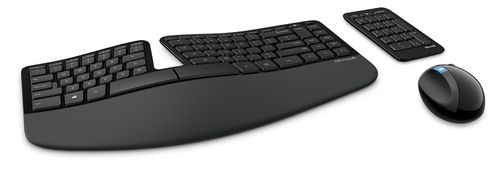 MICROSOFT SCULPT ERGO DESKTOP NORD LAYOUT QWERTY BLK NORDIC LAYOUT WRLS (L5V-00009)