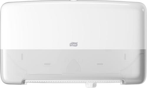 TORK 555500 T2 Jumbo toiletpapirdispenser hvid (555500)