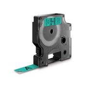 DYMO D1 12mm Black/Green labels 45019