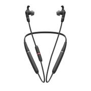 JABRA a Evolve 65e MS - Earphones with mic - in-ear - behind-the-neck mount - Bluetooth - wireless - USB - noise isolating