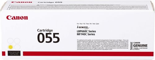 CANON n 055 - Yellow - original - toner cartridge - for imageCLASS LBP664, MF745, i-SENSYS LBP663, LBP664, MF742, MF744, MF746, Satera LBP662 (3013C002)