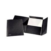 ESSELTE Elastikmappe ESSELTE 3-klap sort 25/pk.