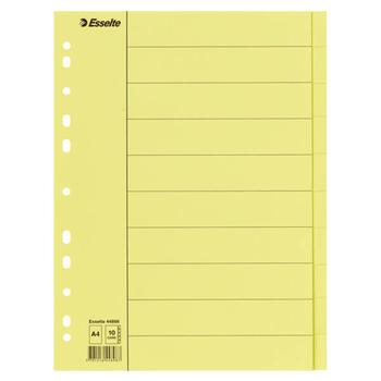ESSELTE Skilleblad ESSELTE A4 10-delt manilla (44898)