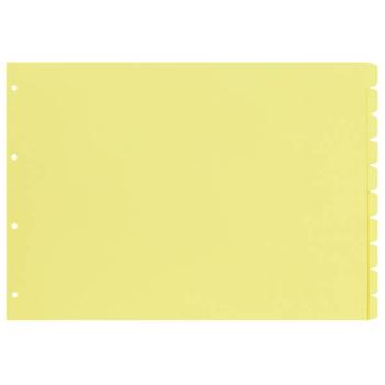 ESSELTE Skilleblad ESSELTE A3 10-delt manilla tv (44902)