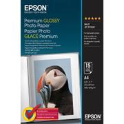 EPSON n Media, Media, Sheet paper, Premium Glossy Photo Paper, Office - Photo Paper, Home - Photo Paper, Photo, A4, 210 mm x 297 mm, 255 g/m2, 15 Sheets, Singlepack (C13S042155)