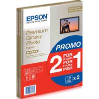 Epson Premium Glossy Photo Paper BOGOF - fotopapir - blank - 15 ark - A4 - 255 g/m² (en pakke 2)