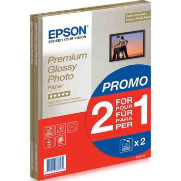 Epson Premium Glossy Photo Paper BOGOF - fotopapir - blank - 15 ark - A4 - 255 g/m² (en pakke 2) (C13S042169)
