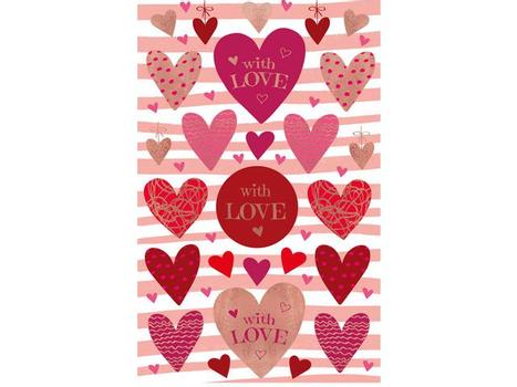 Z-Design Etikett AVERY dekor hjerter love (57074)
