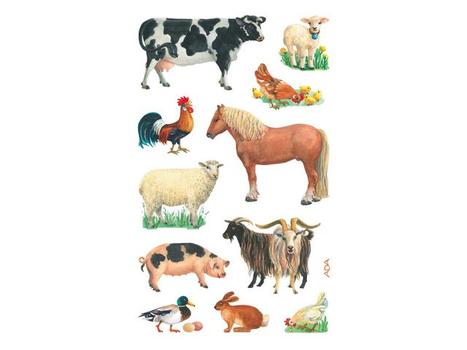 Z-Design Etikett AVERY dekor husdyr (3) (53720*10)