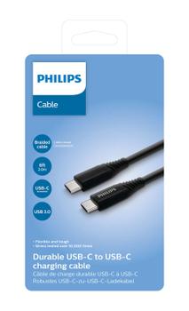 PHILIPS Usb Cable 2 M Usb C Black (Phil-DLC5206C/00)