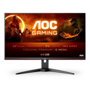 AOC U28G2AE 28 Inch IPS 4K Monitor HDMI (U28G2AE/BK)