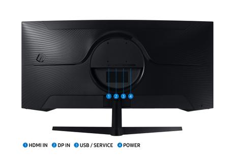 Samsung Odyssey G5 C34G55TWWP - G55T Series - LED-skjerm - kurvet - 34" - HDR (LC34G55TWWPXEN)