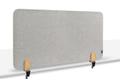 Legamaster ELEMENTS desk divider acoustic 60x120cm grey clamps