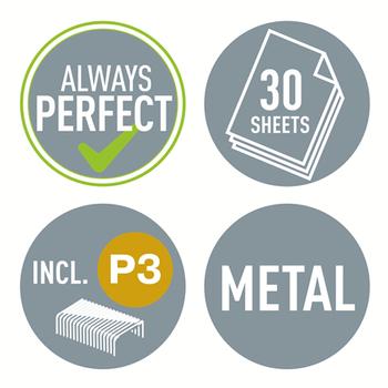 LEITZ Stapler Grey 24/26mm Staples (55020085)