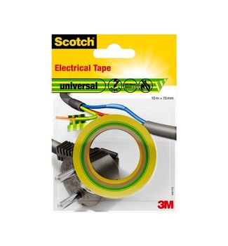 3M elektriker tape 15mmx10m gul/grøn (7100021034*12)