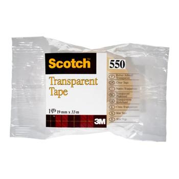 3M Scotch 550 Tape 19mmx33m transparent (7100029278*8)