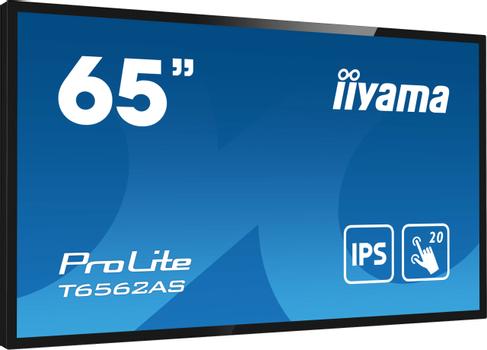 IIYAMA T6562AS-B1 65IN 165.10CM UHD IP 3840X2160 400CD/M ANTIGLARE LFD (T6562AS-B1)