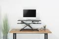 Neomounts by Newstar NS-WS300BLACK Sit-Stand Desktop Workstation [1x 17kg, 11 - 51 cm, Black] (NS-WS300BLACK)