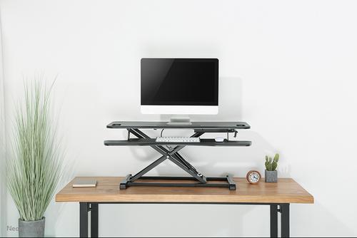 Neomounts by Newstar Sit-Stand Desktop Workstation (NS-WS300BLACK)