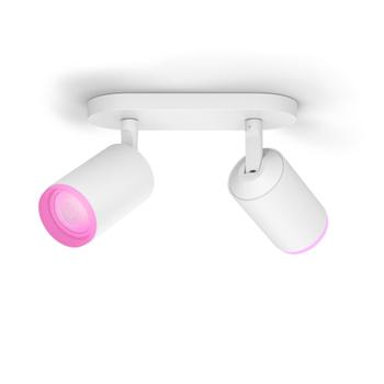 PHILIPS Hue Fugato Plate/ Spiral 2x5.7W Spots - Hvid (915005761301)