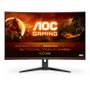 AOC Gaming C32G2ZE/ BK - LED monitor - gaming - curved - 32" (31.5" viewable) - 1920 x 1080 Full HD (1080p) @ 240 Hz - VA - 300 cd/m² - 3000:1 - 1 ms - 2xHDMI, DisplayPort - black
