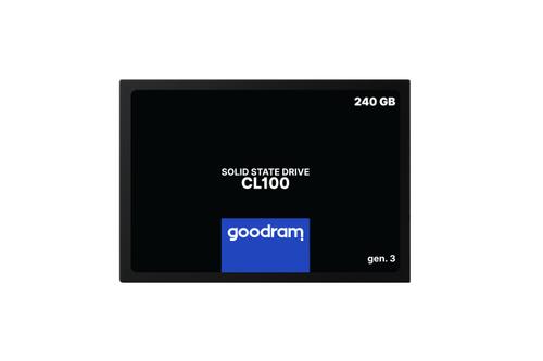 GOODRAM 240GB CL100 Serie SSD 2,5" SATA-600 TLC NAND 7mm - 3-year warranty + technical support (SSDPR-CL100-240-G3)