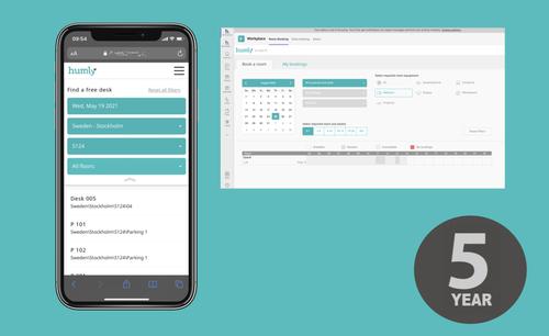 HUMLY RESOURCE BOOKING 5 YEAR LICENSE (PER RESOURCE) LICS (HUM50035)