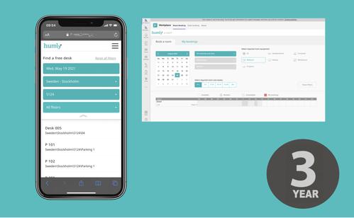 HUMLY RESOURCE BOOKING 3 YEAR LICENSE (PER RESOURCE) LICS (HUM50033)