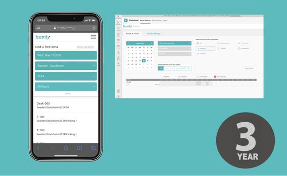 HUMLY RESOURCE BOOKING 3 YEAR LICENSE (PER RESOURCE) LICS (HUM50033)