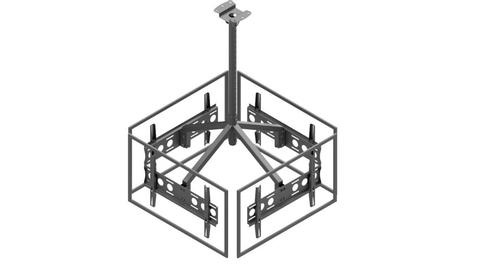 EDBAK MB455Q-L Kvadratfeste 4xDisplay <55" , 240KG , 22-112cm , Squared (MB455Q-L)