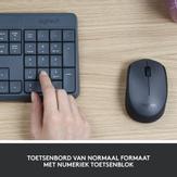 Logitech MK235 - tastatur- og mussett - Tysk Inn-enhet (920-007905)