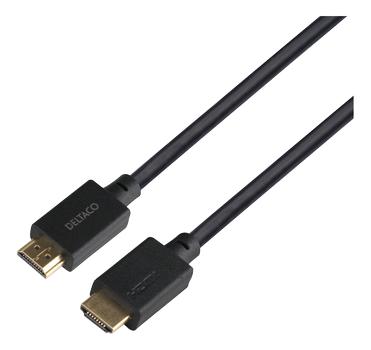 DELTACO ULTRA High Speed HDMI-cable,  48Gbps, 3m, black (HU-30-LSZH)
