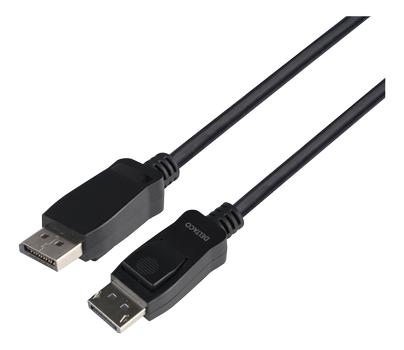 DELTACO DisplayPort cable, DP 1.4, 8K@60Hz, 1m, black (DP8K-1010-LSZH)