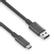 PURELINK PureInstall USB 3.2 Gen2 kabel, USB-C: Han - USB-A, : Han, 10Gbps, 15W, 1,0m, Sort