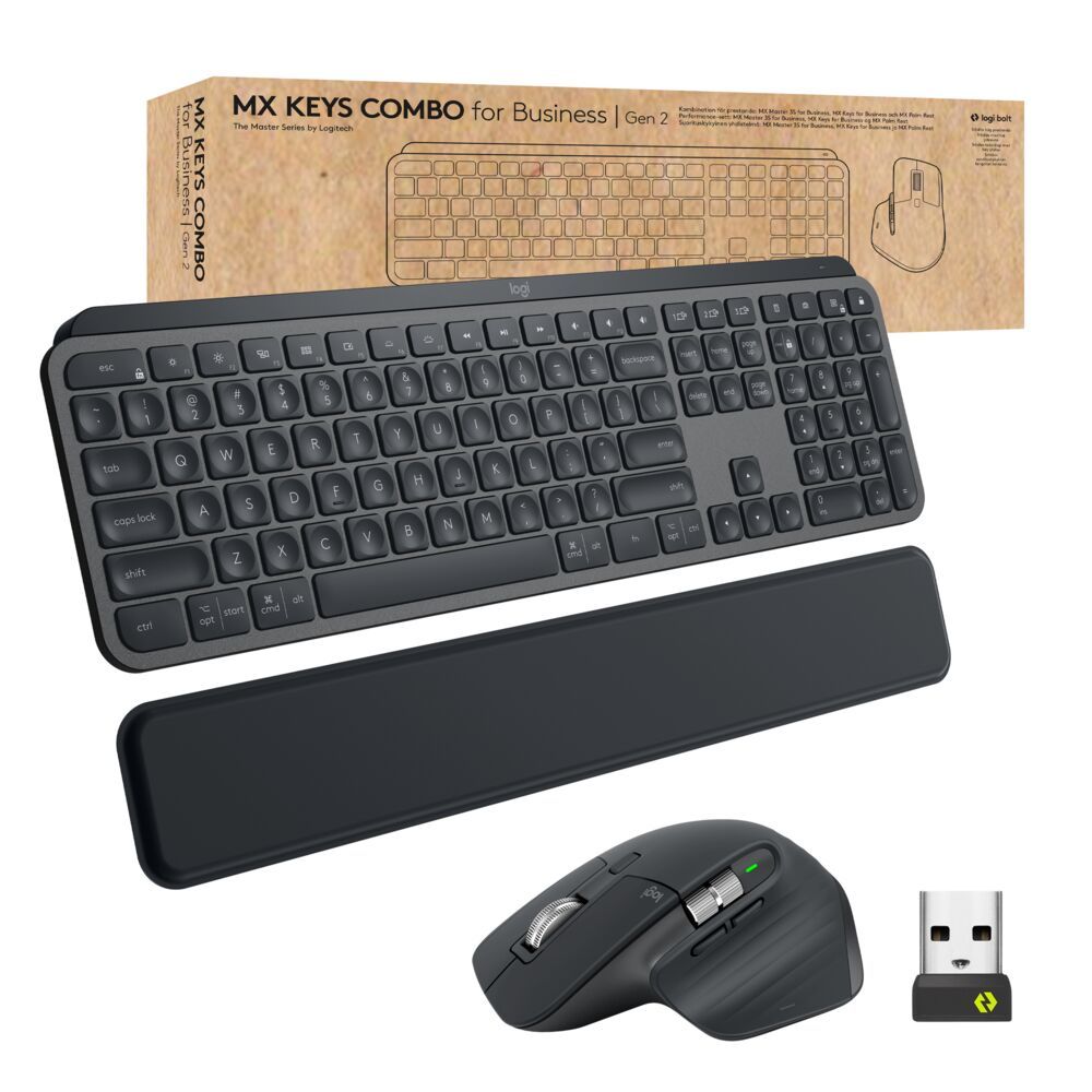 LOGITECH MX Keys Combo Gen 2 For Business Logi Bolt Nordisk Tastatur