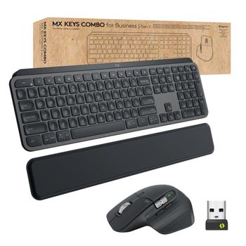 LOGITECH MX Keys Combo Gen 2 For Business Logi Bolt Nordisk Tastatur- og mussett (920-010931)