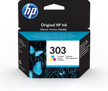 HP 303 Tricolour Standard Capacity Ink Cartridge 4ml for HP ENVY Photo 6230/ 7130/ 7830 series - T6N01AE (T6N01AE)