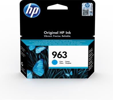 HP 963 Cyan Standard Capacity Ink Cartridge 11ml for HP OfficeJet Pro 9010/9020 series - 3JA23AE (3JA23AE)