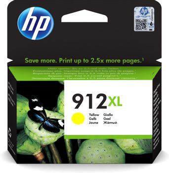 HP 912XL - 9.9 ml - High Yield - yellow - original - ink cartridge - for Officejet 80XX, Officejet Pro 80XX (3YL83AE#301)