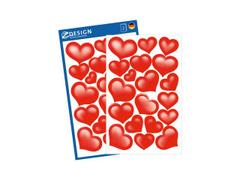 AVERY Z-DESIGN Etikett AVERY dekor hjerter glitter (2)