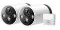 TP-LINK Tapo C420S2 V1 - 2 x Tapo C420 Cameras + Tapo H200 Hub - network surveillance camera - outdoor, indoor - dust resistant / water resistant - colour (Day&Night) - 2560 x 1440 - 2K - fixed focal - audio 