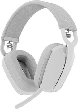 LOGITECH h Zone Vibe Wireless - Headset - full size - Bluetooth - wireless - USB-C via Bluetooth adapter - off-white - Certified for Microsoft Teams (981-001171)