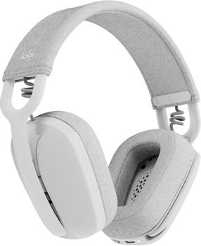 LOGITECH h Zone Vibe Wireless - Headset - full size - Bluetooth - wireless - USB-C via Bluetooth adapter - off-white - Certified for Microsoft Teams (981-001171)