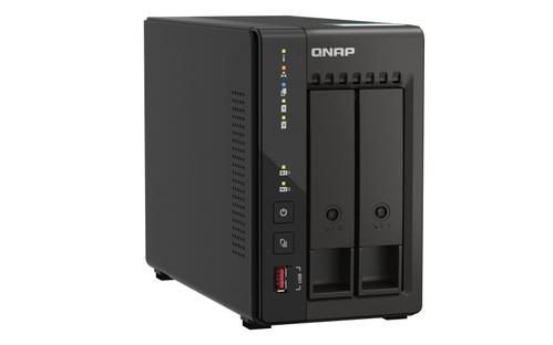QNAP TS-253E-8G 2-bay desktop NAS Intel Celeron J6412 4C 2.0GHz burst 2.6GHz onboard 8GB RAM 2xHDMI 1.4b 2xM.2 2280 PCIe slots (TS-253E-8G)