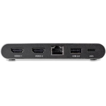 StarTech USB C Dock, 4K Dual Monitor HDMI Display, Mini Laptop Docking Station, 100W Power Delivery Passthrough,  GbE, 2-Port USB-A Hub, USB Type-C Multiport Adapter, 3.3' Cable, Dual 4K - 4K Mini Laptop Dock (D (DK30C2HAGPD)