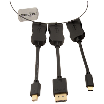 STOLTZEN Nyx Adapter Ring Cable 3 4K USB-C, DP, MiniDP - 4K60 (ST-NYX3-4K)