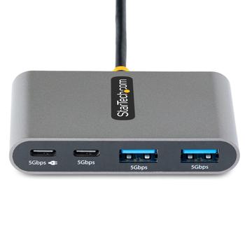 STARTECH 4-PORT USB-C HUB ADAPTER - USB PORTABLE HUB W/ USB-C CHARGING CTLR (5G2A2CPDB-USB-C-HUB)