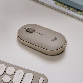 LOGITECH PEBBLE M350 WIRELESS MOUSE SAND - EMEA WRLS (910-006751)