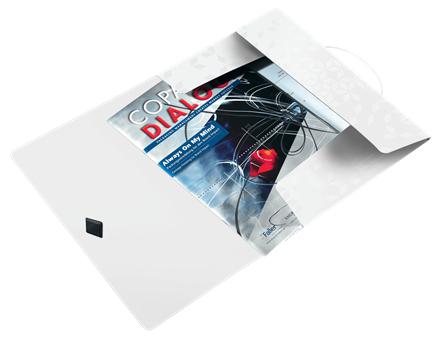 LEITZ Strikkmappe Leitz WOW PP A4 Hvit (45990001*10)